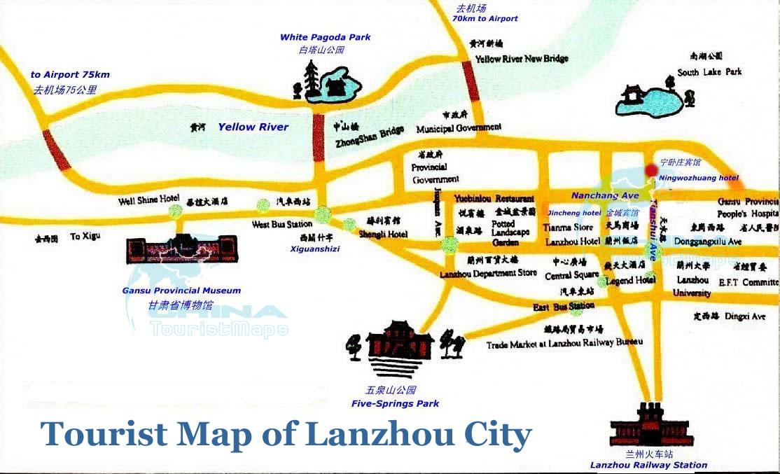 Lanzhou Tourist Map.jpg