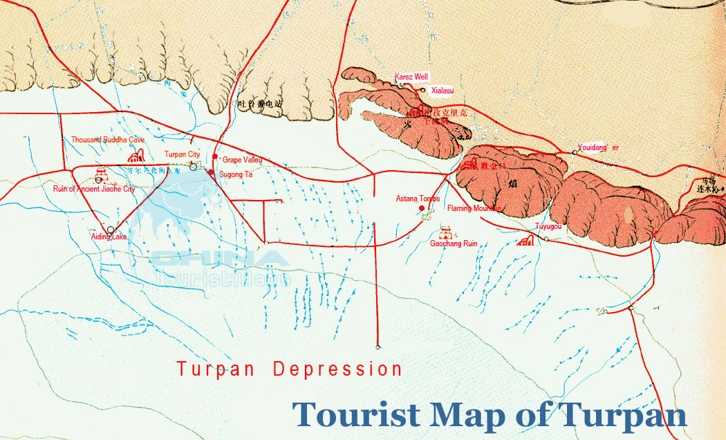 Turpan Tourist Map.jpg