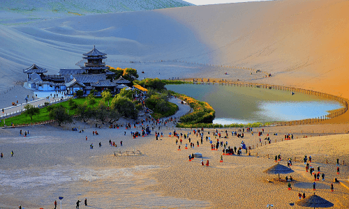 Crescent-Lake-dunhuang-tours-silk-road-china-tour