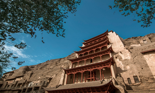 Dunhuang-tour-Mogao-Grottoes-nine-story-tower