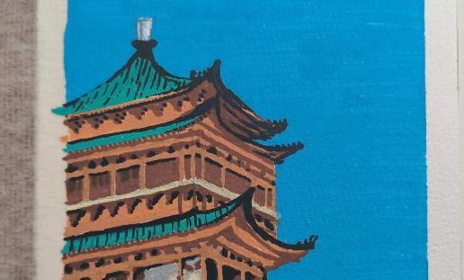 Xi'an-architectural-painting-Xian-Tour