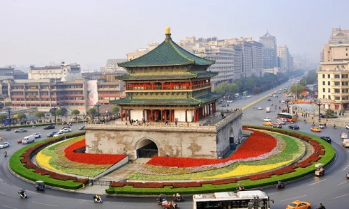 Bell-Tower-and-Drum-Tower-Square-Xian-Tour Bell-Tower-and-Drum-Tower-Square-Xian-Tour