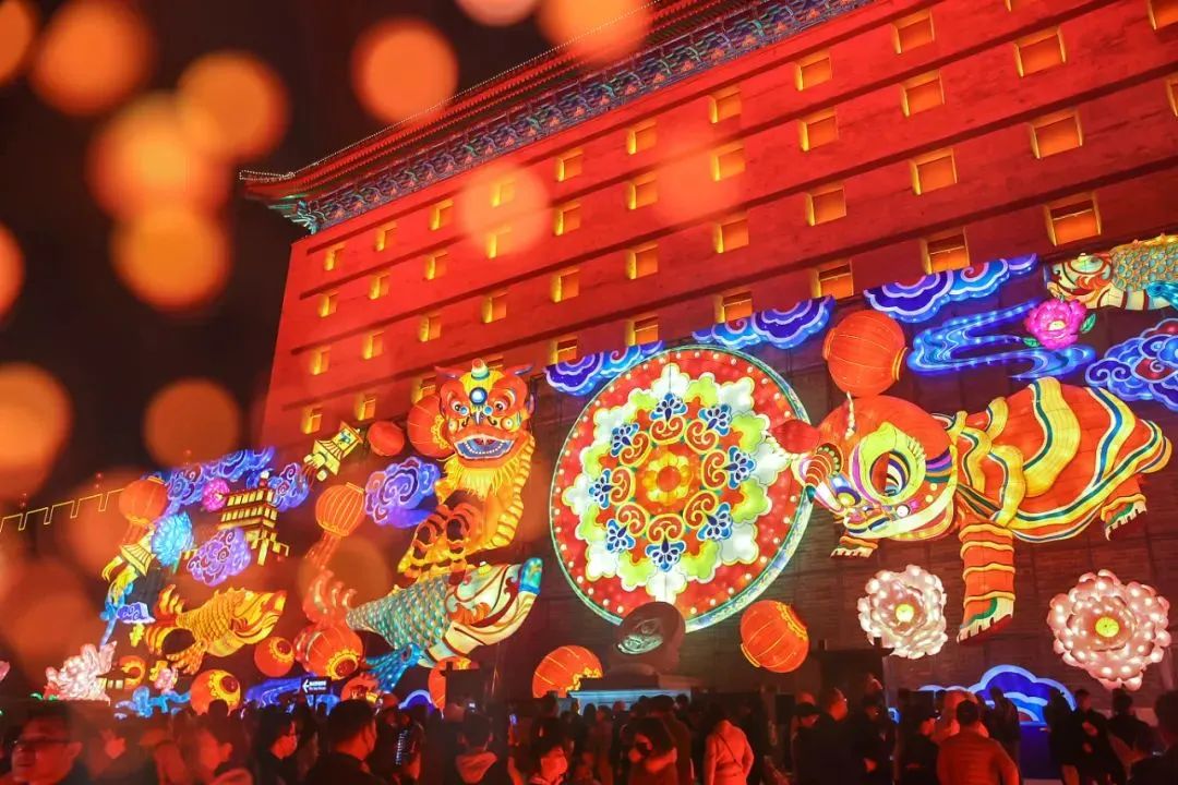 Xi'an-City-Wall-Spring-Festival-Lantern-Fair Xi'an-City-Wall-Spring-Festival-Lantern-Fair